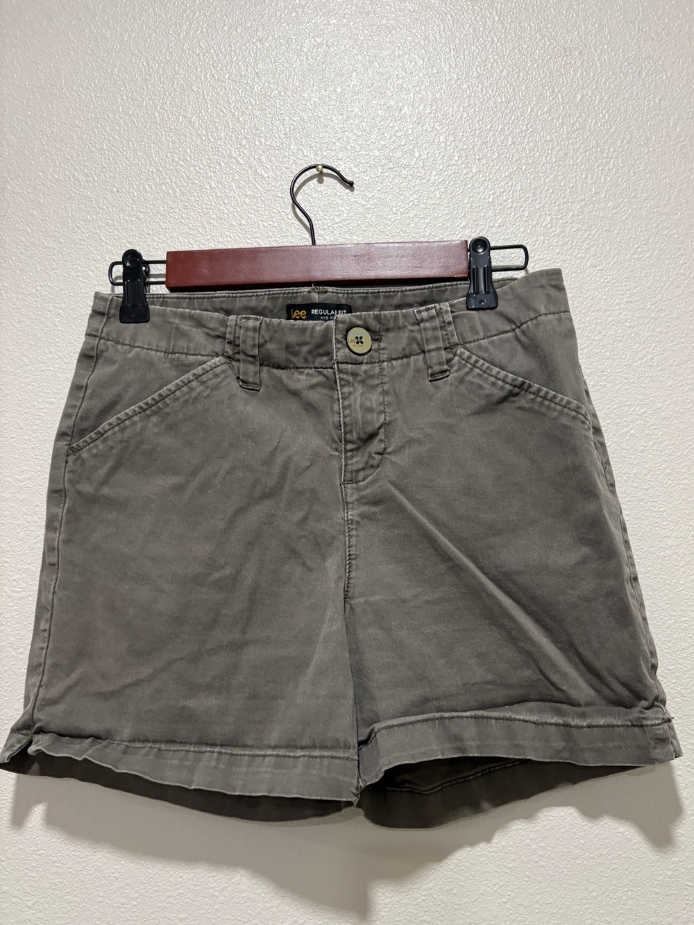 Lee Women's Green Utility Shorts 4